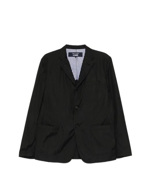 Comme des Garçons Black Cotton Blazer for men