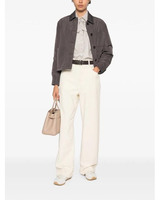 Aspesi Brown Button-Up Patch-Pocket Jacket