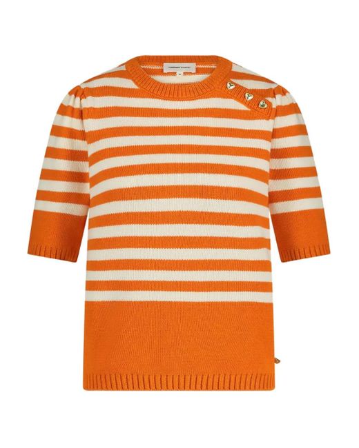 FABIENNE CHAPOT ストライプ トップ Orange
