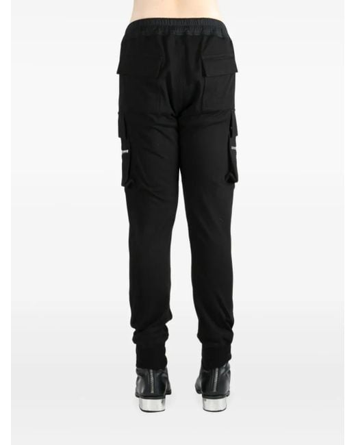 Zip-pocket drawstring trousers Rick Owens de hombre de color Black