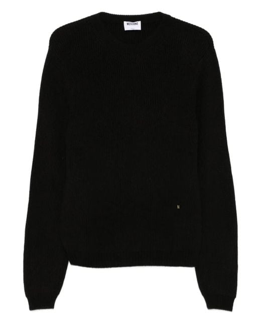 メンズ Moschino リブニット セーター Black