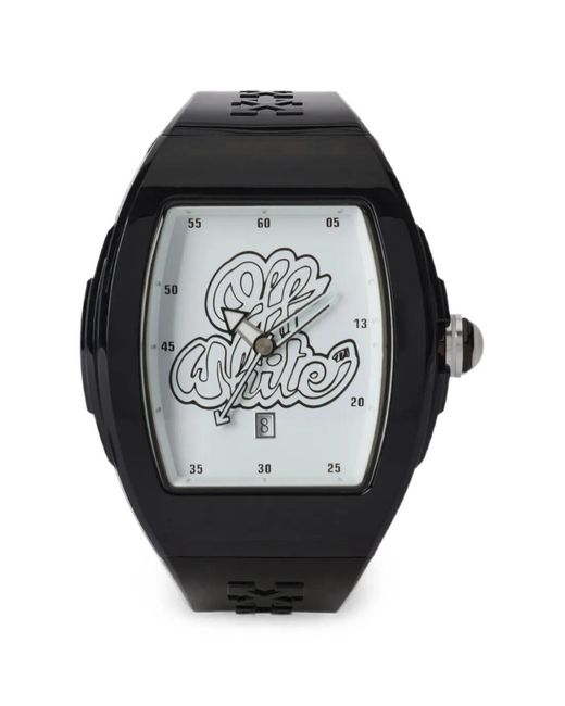 Off-White c/o Virgil Abloh Black Beat Tonneau 51,5Mm Watch for men