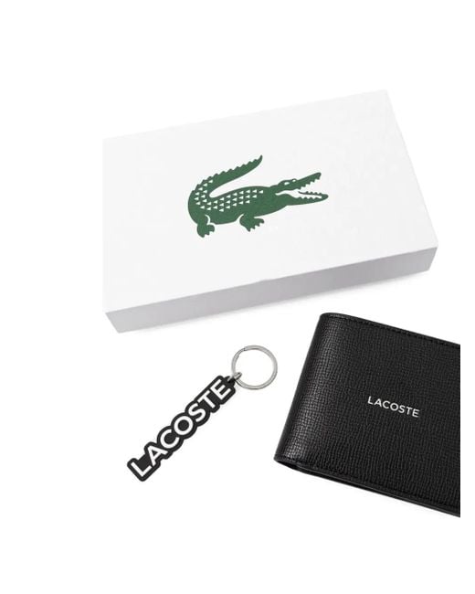Lacoste Black Ossian Logo-print Wallet for men