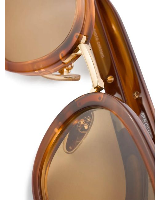 Prada Natural Round-Frame Sunglasses for men
