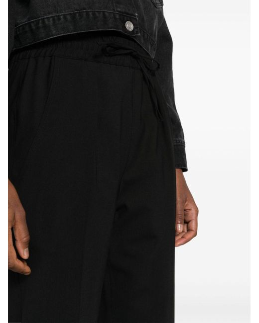 Pantalon à taille à lien de resserrage Isabel Marant en coloris Black