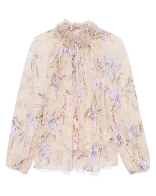 Zimmermann Natural Eden Billow Blouse