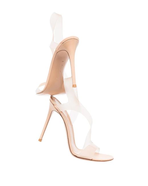 Gianvito Rossi White Nude Metropolis 115 Sandals