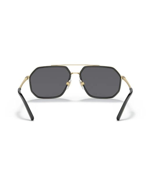 Dolce & Gabbana Gray Gros Grain Sunglasses for men