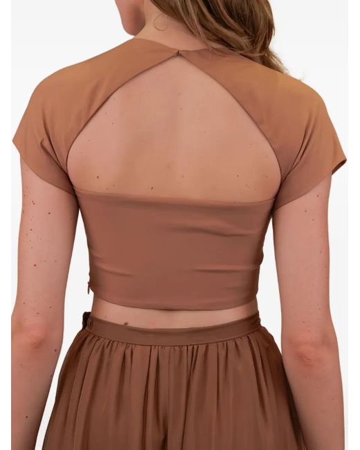 Azeeza Brown Aura Top