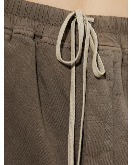 Rick Owens Natural Wide-Leg Drawstring Trousers