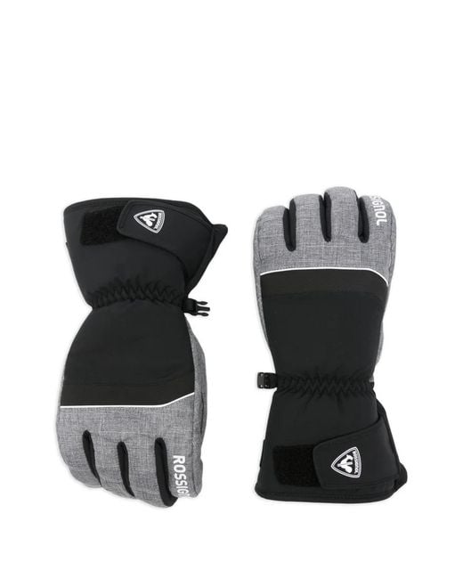 Rossignol Black Imprinted Tech Gloves for men