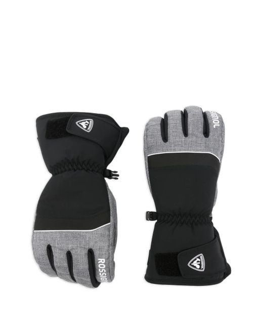 Rossignol Black Imprinted Tech Gloves for men