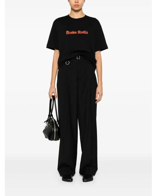 Etudes Studio Black Time Code T-Shirt