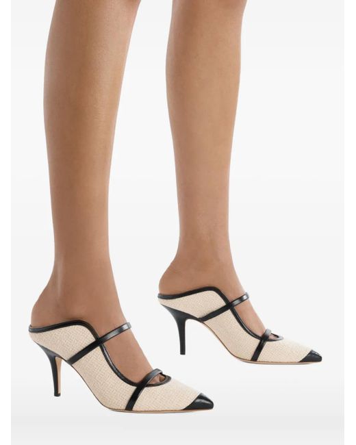 Malone Souliers Natural 70Mm Maureen Bouclé Mules