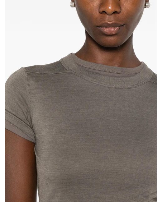 Rick Owens Gray Short-Sleeves T-Shirt