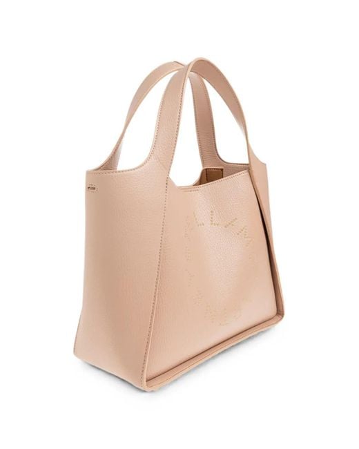 Stella McCartney Natural Stella Logo Tote Bag
