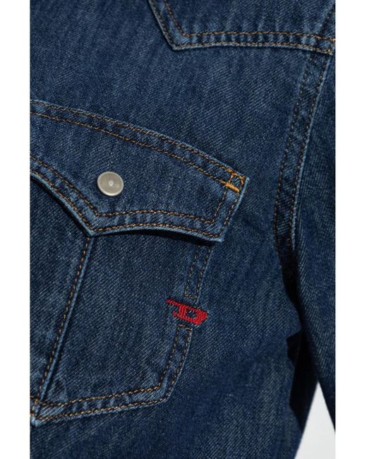 DIESEL Blue Denim Shirt De-Waves