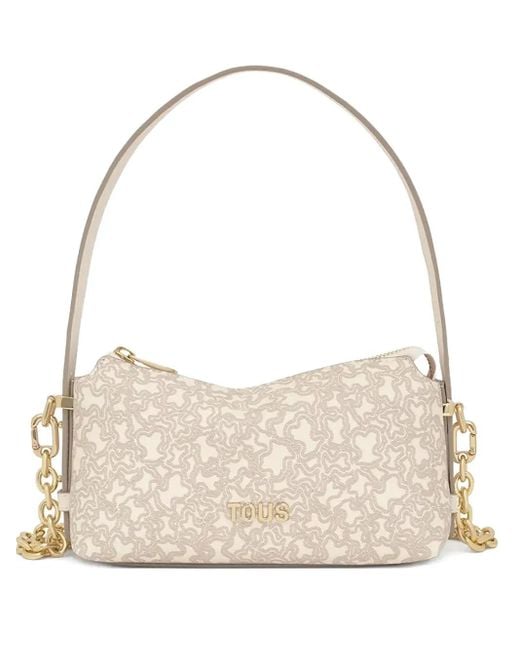 Tous ロゴ ショルダーバッグ Natural