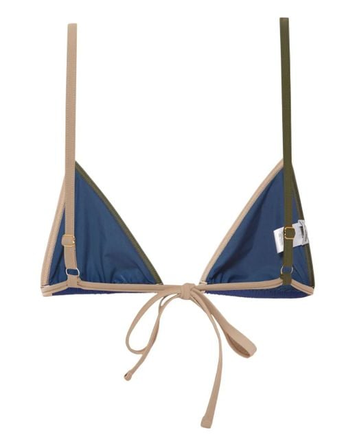 Pilzer Blue Trio Bikini Top