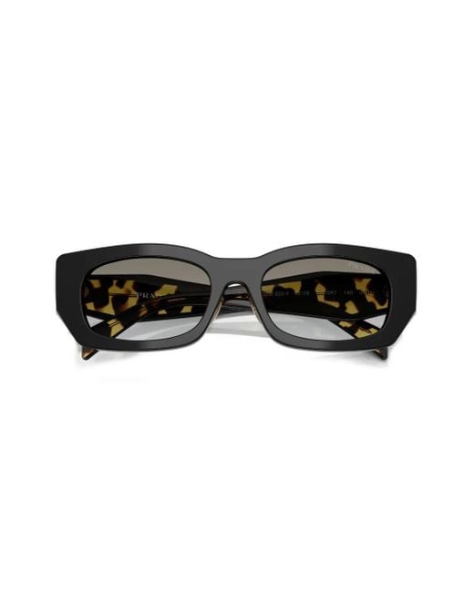 Prada ジオメトリックフレーム サングラス Gray