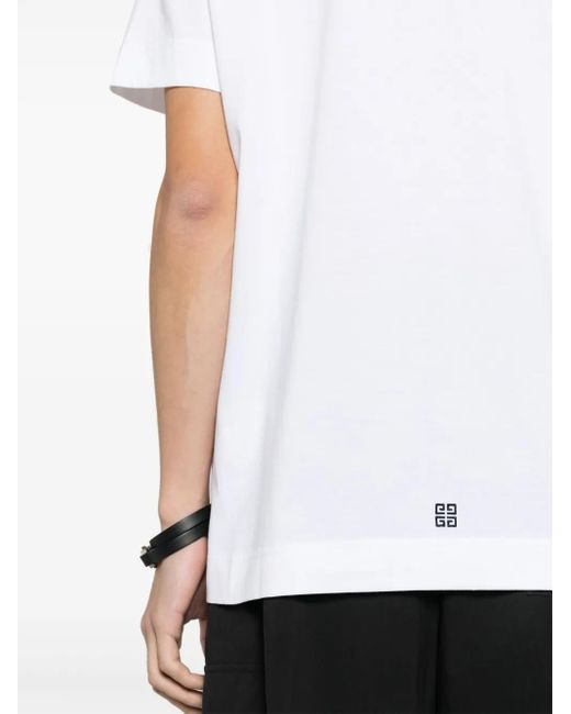Givenchy White T-shirt 1952 Slim In Cotone for men
