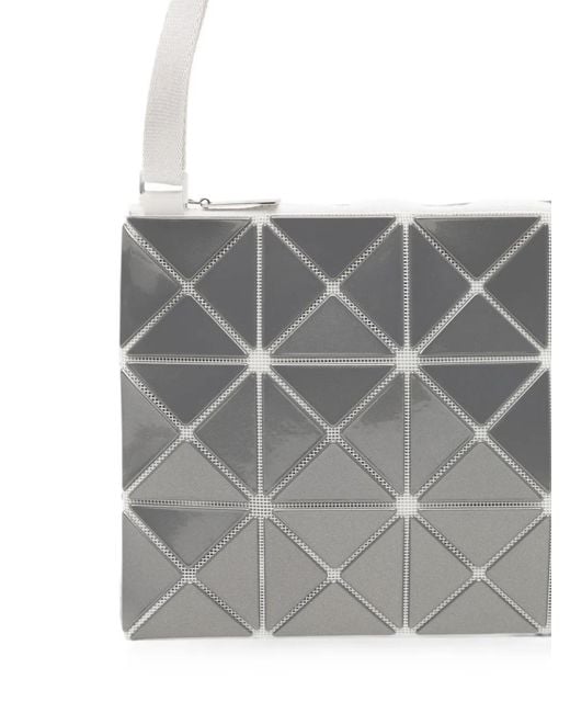 Issey Miyake White Sac À Bandoulière Lucent À Effet Métallisé