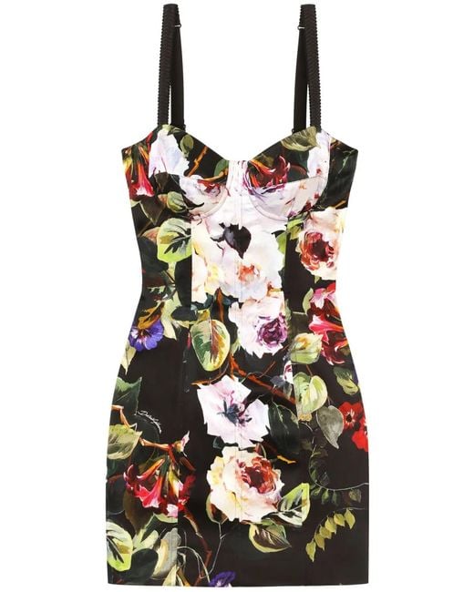 Dolce & Gabbana White Floral Dress
