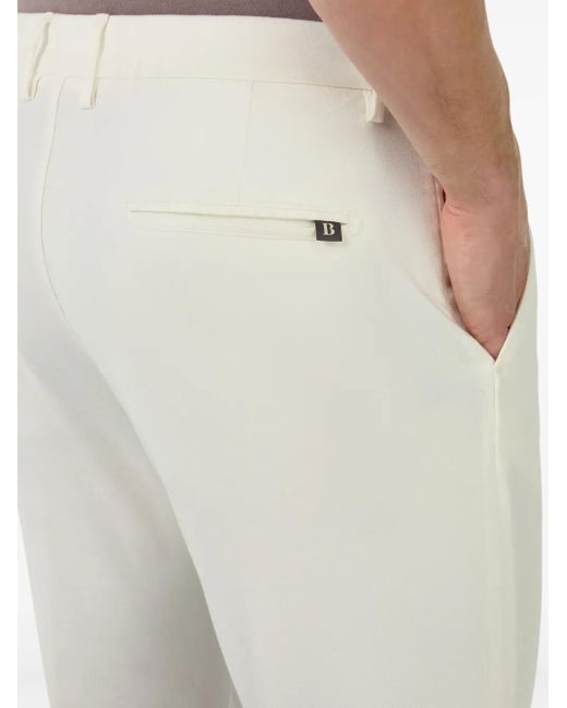 Boggi Chino mit schmalem Schnitt in White für Herren
