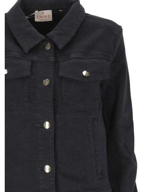 Emme Black Long-Sleeve Buttoned Jacket