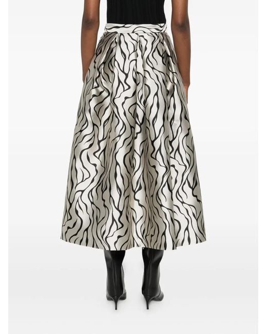 Lunatica Milano White Pleated Maxi Skirt