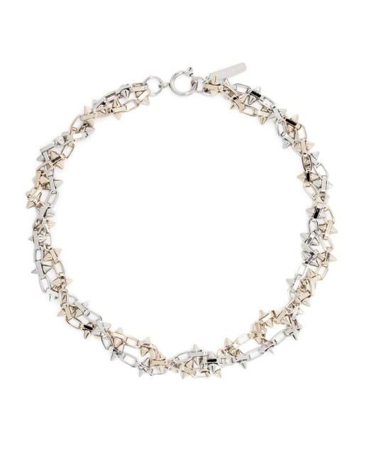 Justine Clenquet Natural Nomi Spiked-chain Necklace