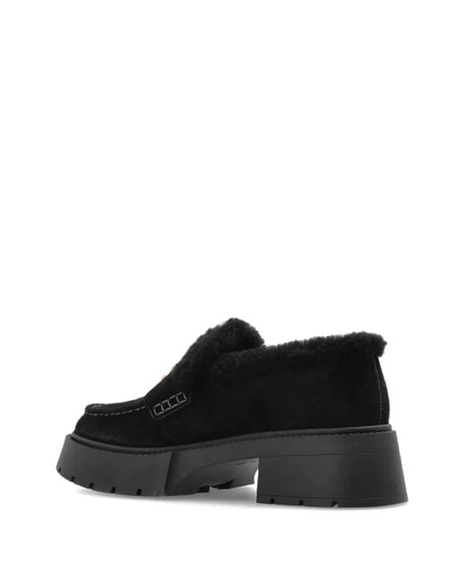 COACH Black Leah Platform Loafer