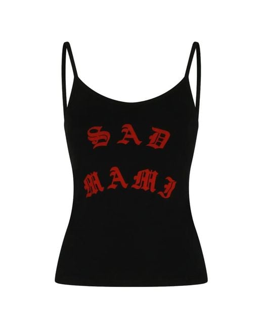 Willy Chavarria Black Printed Tank Top