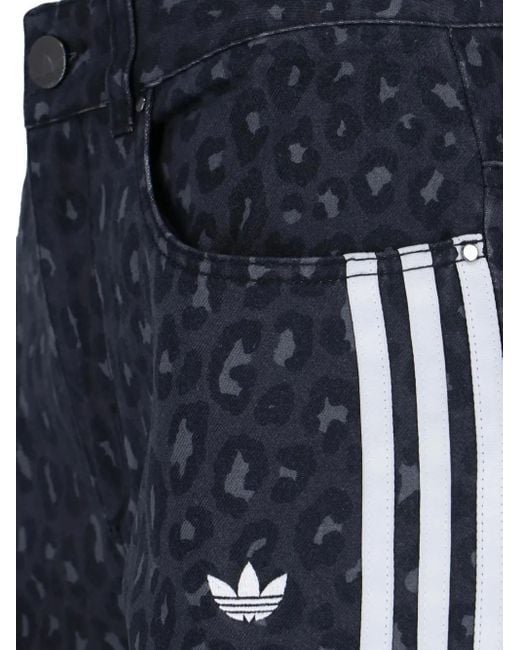 Jean Ample À Coupe Évasée Adidas en coloris Blue