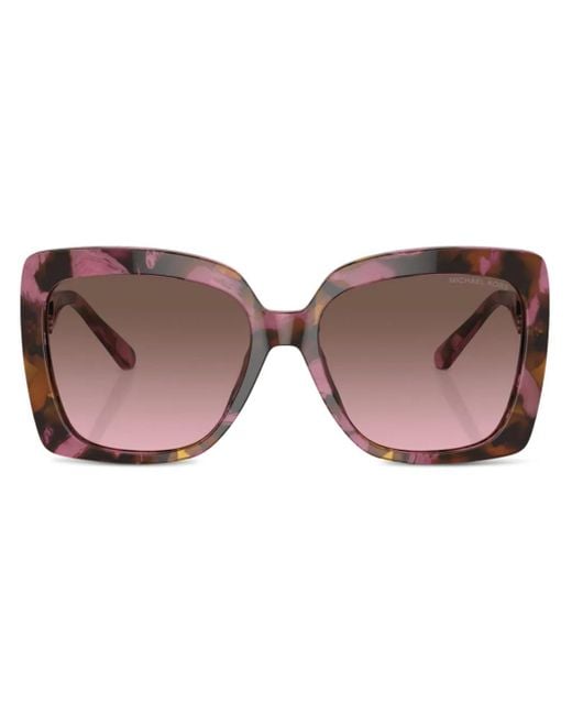 Michael Kors Nice スクエアフレーム サングラス Brown