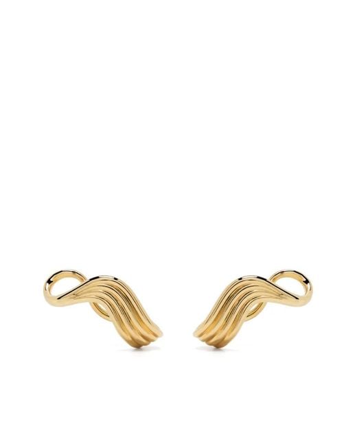 Fernando Jorge Natural 18Kt Stream Lines Earrings