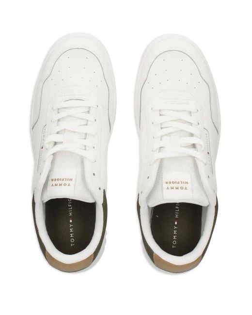 Tommy Hilfiger White Logo Sneakers for men