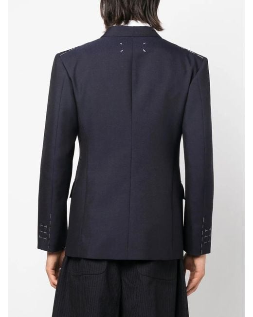 Blazer Doppiopetto di Maison Margiela in Blue da Uomo