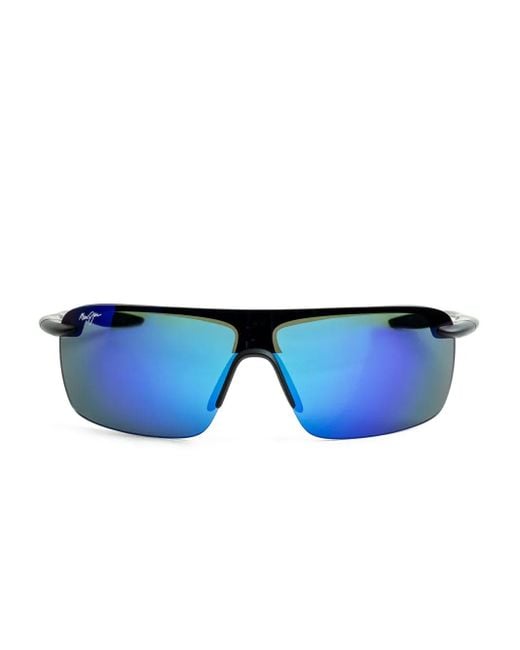 Maui Jim Blue Logo-Print Sunglasses