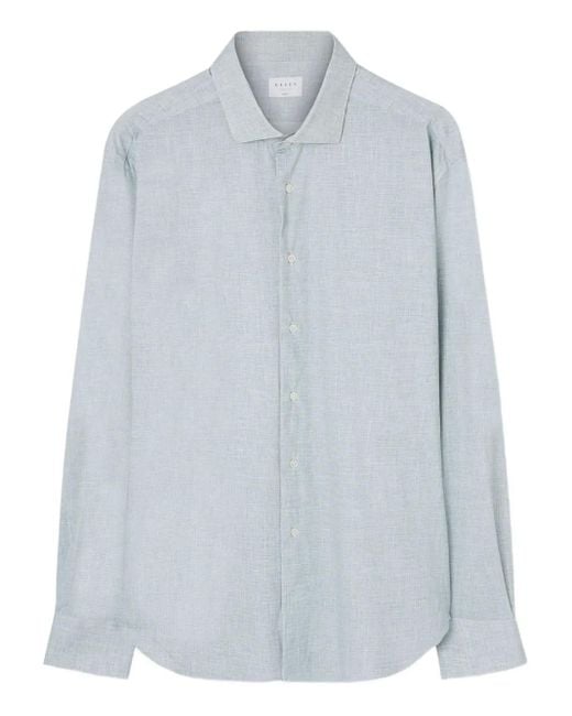 Xacus Blue Slub-Texture Shirt for men