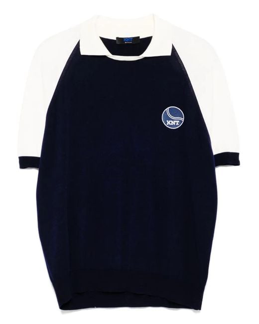 Kiton Blue Knt Polo Shirt for men