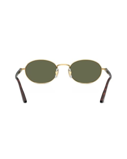 Persol Green Oval-Frame Sunglasses