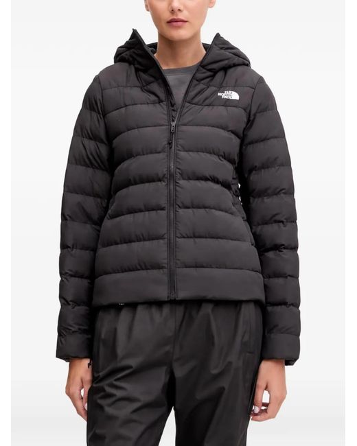 The North Face Black Quilted Hooded Jacket