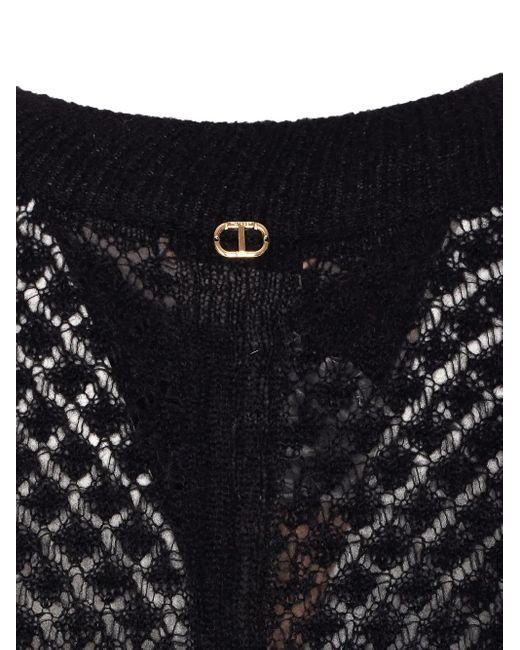 Twinset ボートネック プルオーバー Black