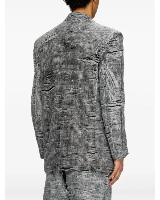DIESEL Gray Blazer for men