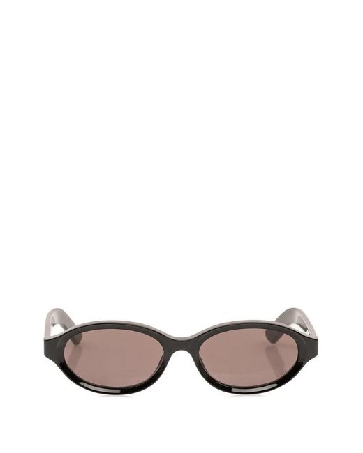 Retrosuperfuture Black Parola Oval-Frame Sunglasses