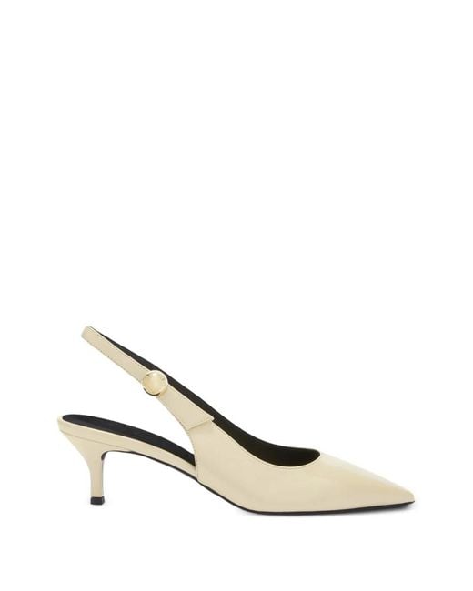 Furla Natural Sfera Slingback Leather Pumps