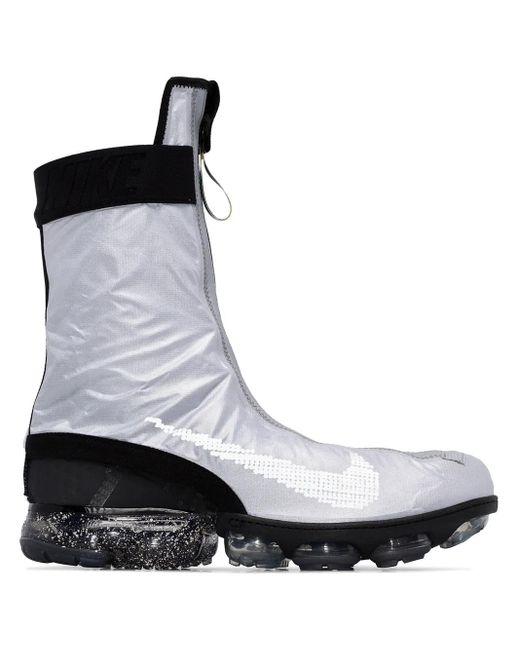 Nike Gray Air Vapormax Flyknit Gator Ispa Sneakers for men
