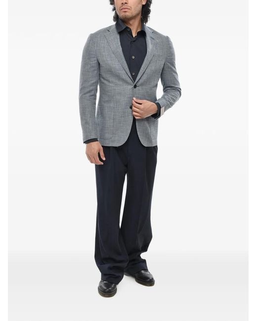 Corneliani Gray Gate Houndstooth Blazer for men