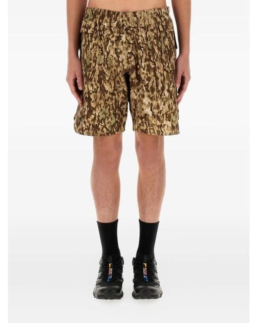 South2 West8 Shorts mit Camouflage-Print in Natural für Herren